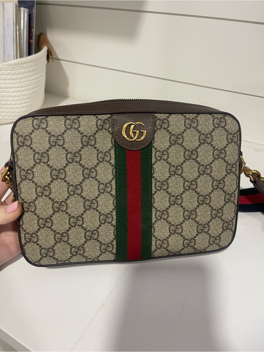 Gucci Ophidia Canvas Crossbody Bag
